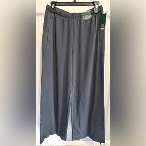 NWT Wide-Leg Lounge Pants in Charcoal